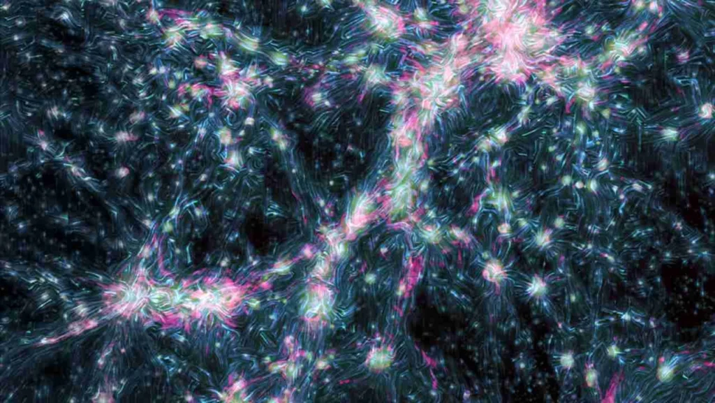 Gli astronomi hanno rilevato enormi onde d'urto che scuotono la rete cosmica che collega tutte le galassie dell'universo.