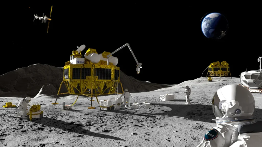 L'agenzia spaziale europea sta sviluppando il programma Moonlight che garantirà un sistema comunicativo con le future missioni lunari