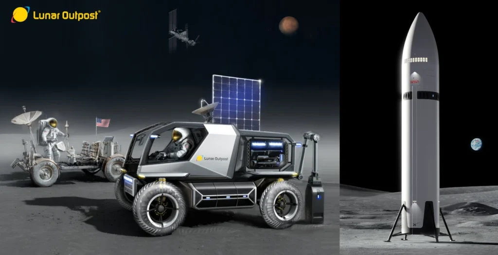 L'azienda Lunar Outpost ha scelto la Starship di SpaceX per portare il suo rover Eagle sulla luna nei prossimi anni