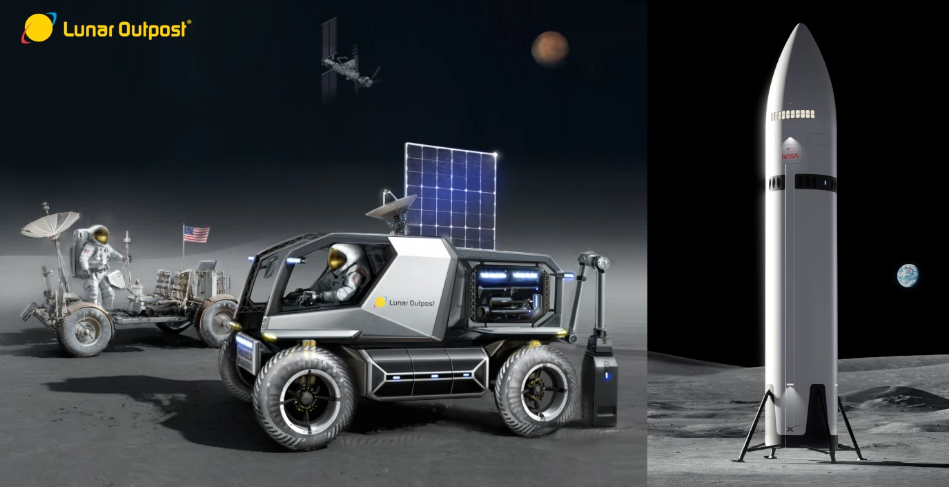 L'azienda Lunar Outpost ha scelto la Starship di SpaceX per portare il suo rover Eagle sulla luna nei prossimi anni